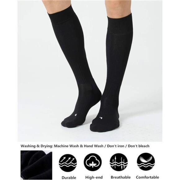 CS CELERSPORT 2/3 Pack Soccer Softball Baseball Socks for Youth Kids Adult - Picture 2 of 7